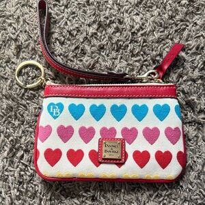Dooney & Bourke Multicolor Heart Wristlet